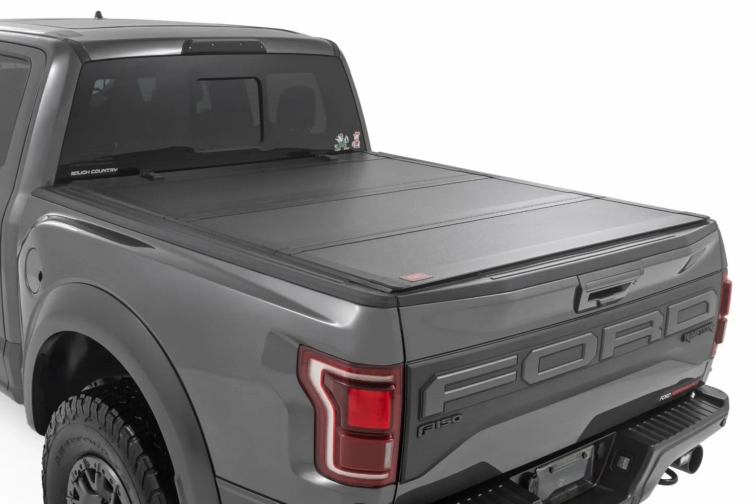 Fits Ford F-150(21-24) Hard Tri-Fold Flip Up Bed Cover 5'7_ Bed 49221550